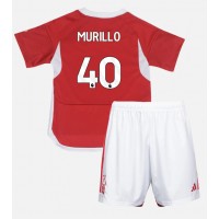 Stroje piłkarskie Nottingham Forest Murillo #40 Koszulka Podstawowej dla dzieci 2023-24 Krótki Rękaw (+ szorty)